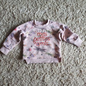 Europe Sweatshirt pink baby girl size 9-12M